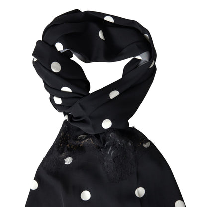 Dolce & Gabbana Elegant Silk-Blend Monochrome Scarf