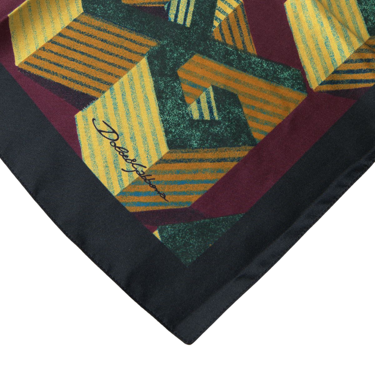 Dolce & Gabbana Multicolor Printed Square Handkerchief Scarf