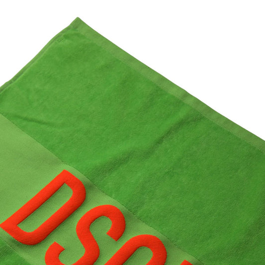 Dsquared² Chic Green Cotton Beach Towel