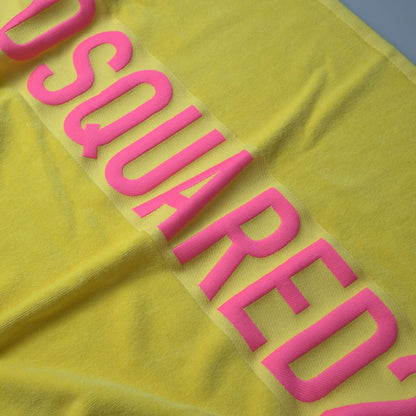 Dsquared² Sunshine Yellow Logo Beach Towel