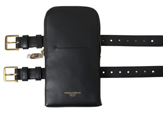 Dolce & Gabbana Elegant Leather Wristlet Clutch