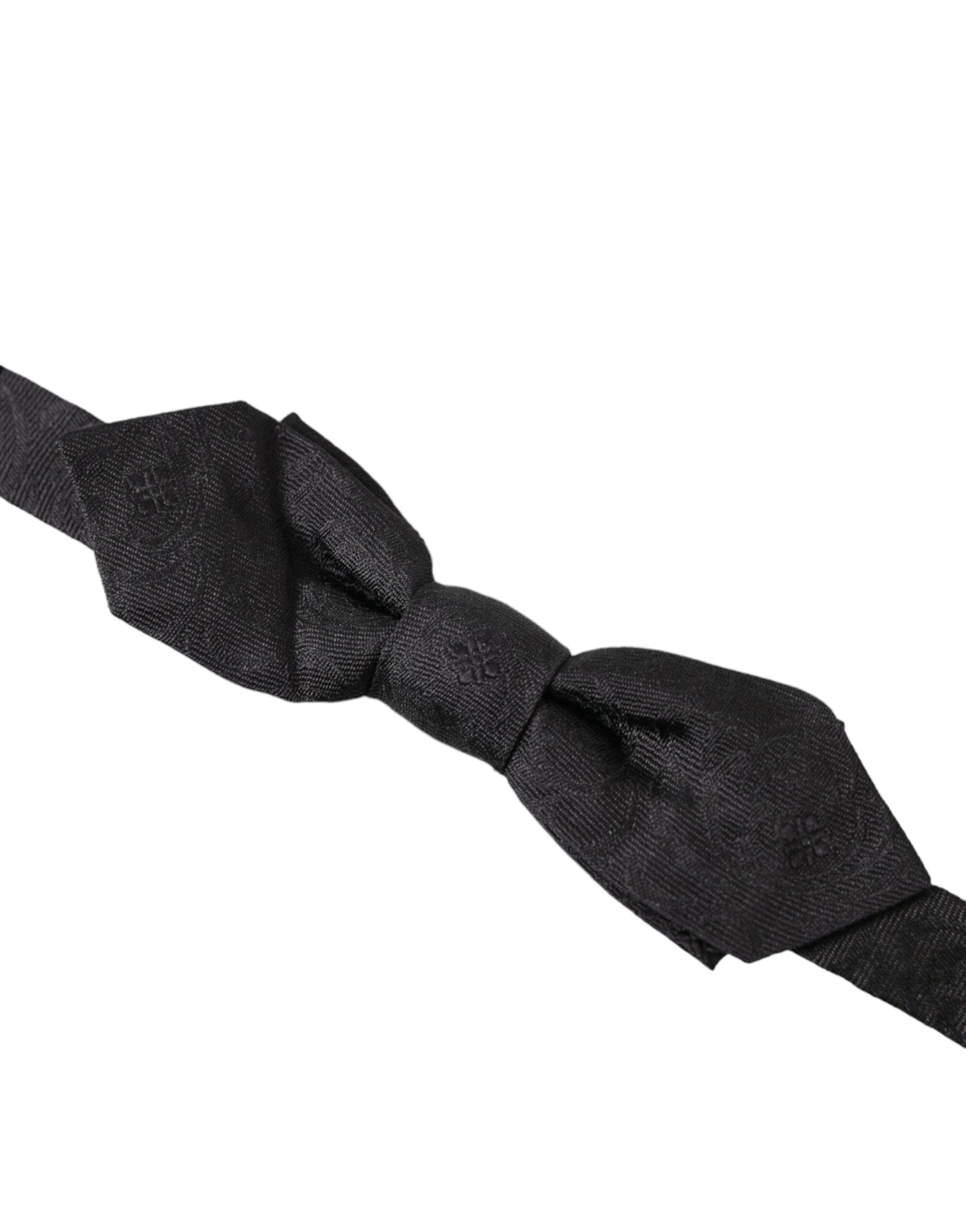 Dolce & Gabbana Elegant Black Silk Bow Tie