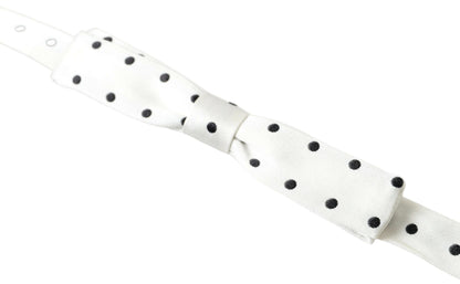 Dolce & Gabbana Stylish Polka Dot Silk Bow Tie