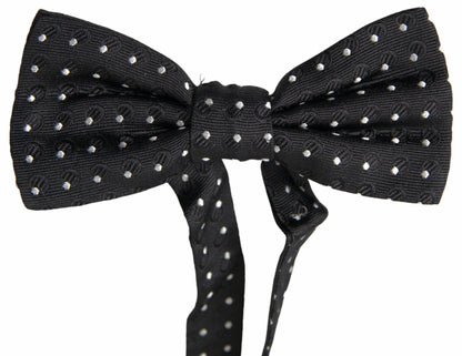 Dolce & Gabbana Elegant Black Silk Bow Tie