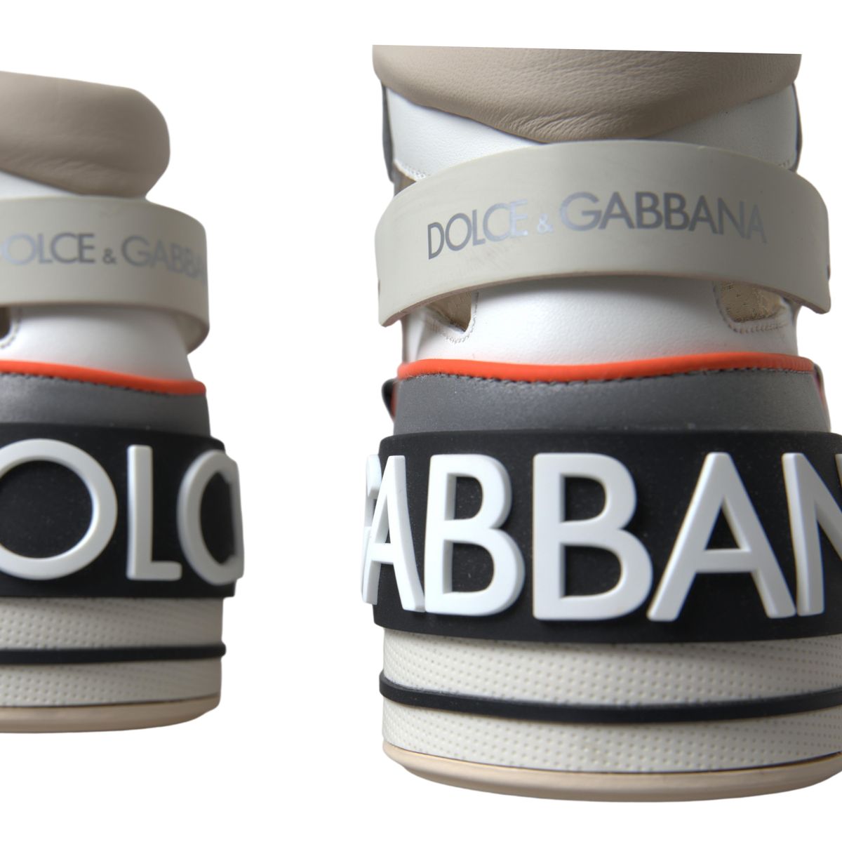 Dolce & Gabbana Multicolor Leather High Top Sneakers Shoes