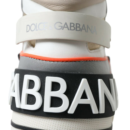 Dolce & Gabbana Multicolor Leather High Top Sneakers Shoes