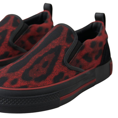 Dolce & Gabbana Chic Leopard Print Loafers Sneakers