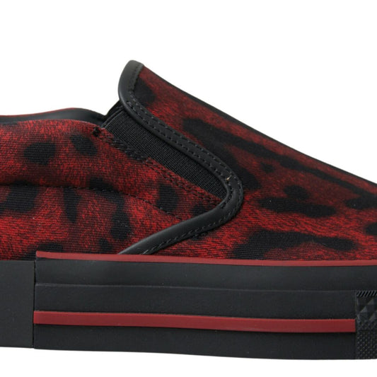 Dolce & Gabbana Chic Leopard Print Loafers Sneakers