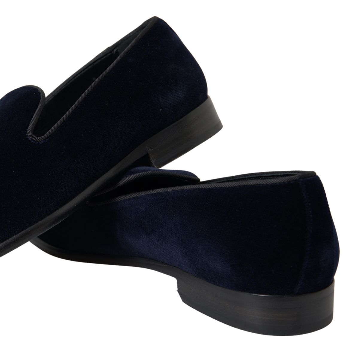 Dolce & Gabbana Elegant Blue Velvet Loafers for Men