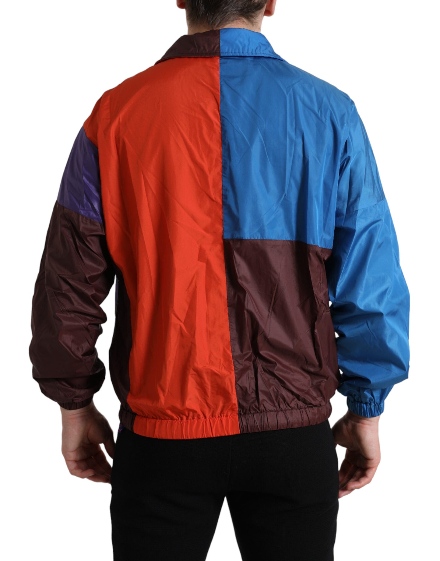 Dolce & Gabbana Multicolor Color Windbreaker Jacket