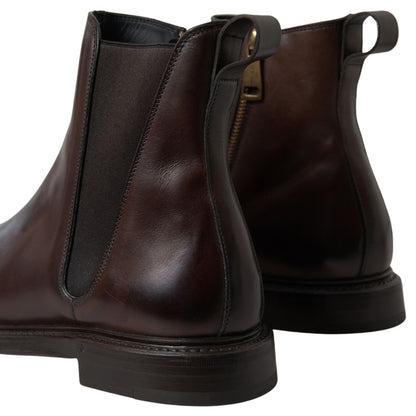 Dolce & Gabbana Elegant Leather Chelsea Boots