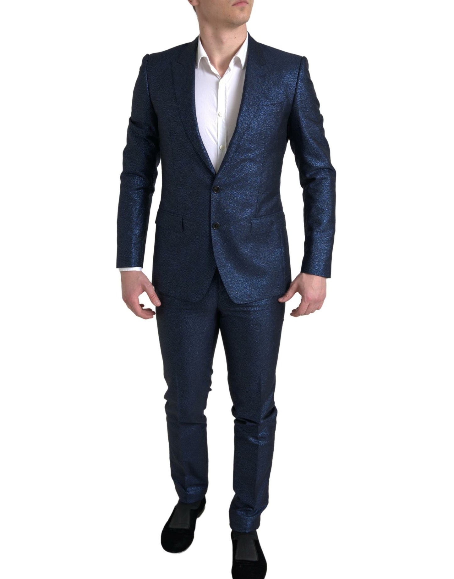 Dolce & Gabbana Blue 2 Piece Single Breasted MARTINI Suit