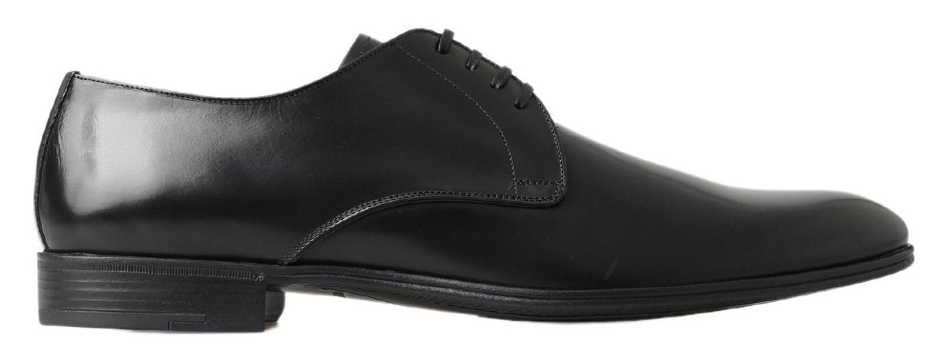 Dolce & Gabbana Classic Black Leather Derby Shoes