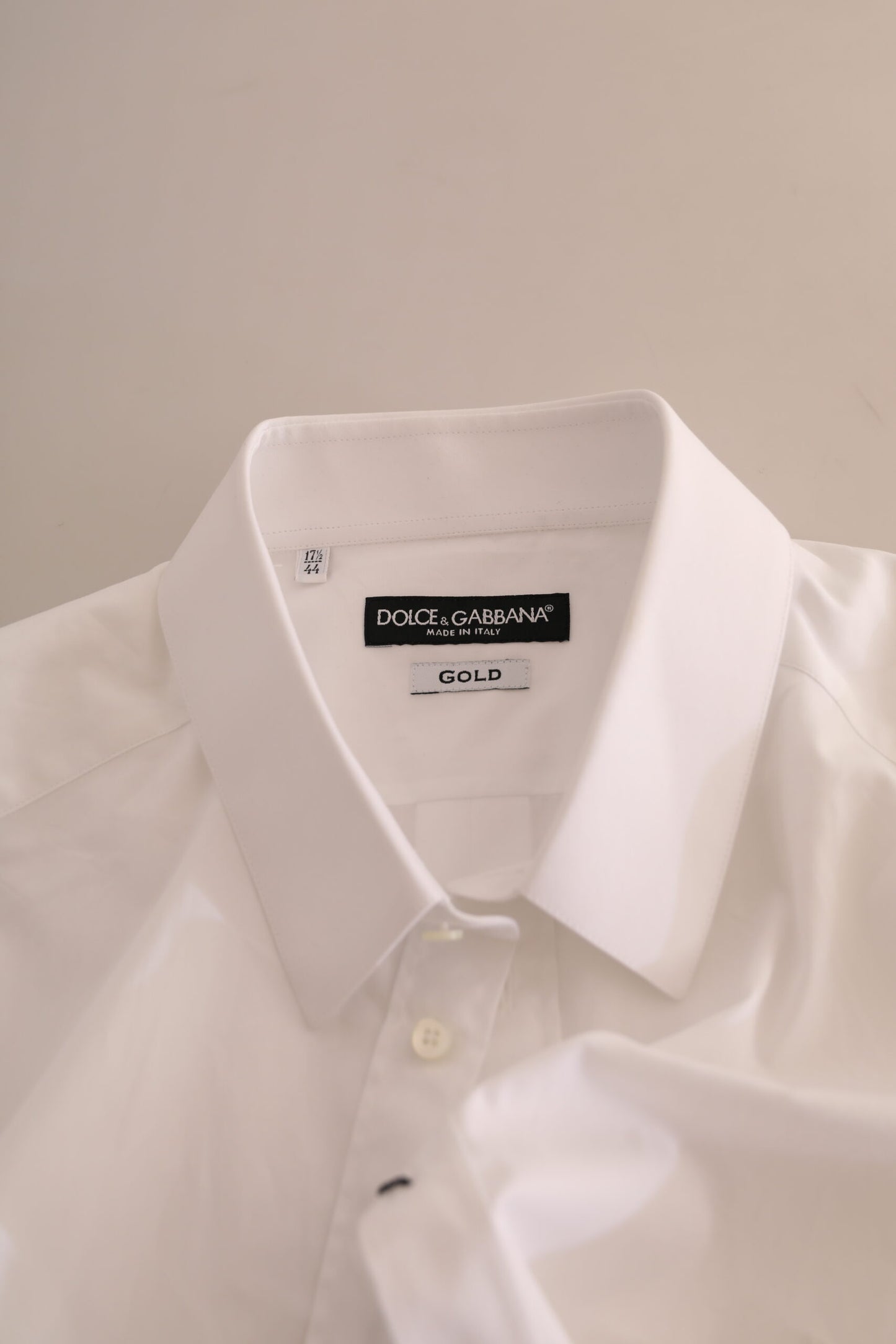 Dolce & Gabbana Elegant White Cotton Dress Shirt