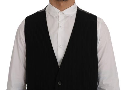 Dolce & Gabbana Elegant Striped Vest Waistcoat