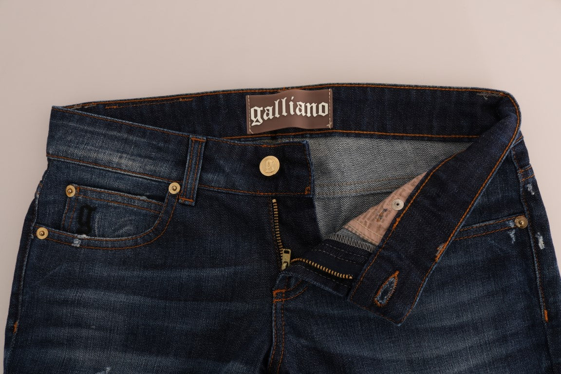 John Galliano Stylish Skinny Low Rise Denim Jeans