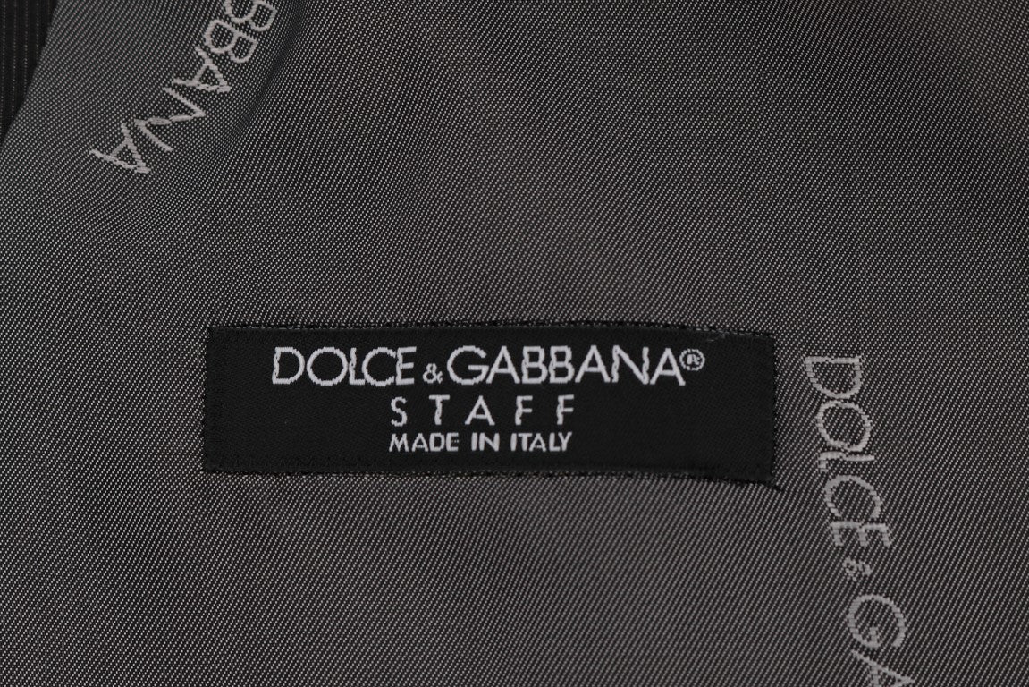 Dolce & Gabbana Gray STAFF Cotton Rayon Vest