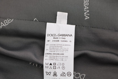 Dolce & Gabbana Gray STAFF Cotton Rayon Vest