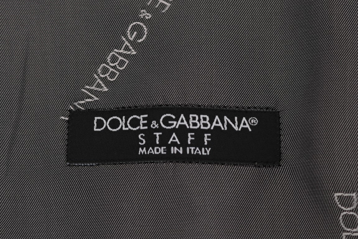 Dolce & Gabbana Elegant Gray Waistcoat Vest