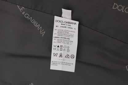 Dolce & Gabbana Sleek Gray Single-Breasted Waistcoat Vest