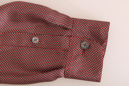 Dolce & Gabbana Elegant Polka Dot Silk Shirt