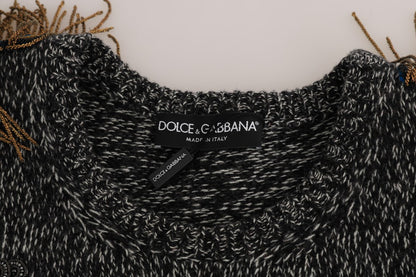 Dolce & Gabbana Elegant Gray Cashmere KING Sweater