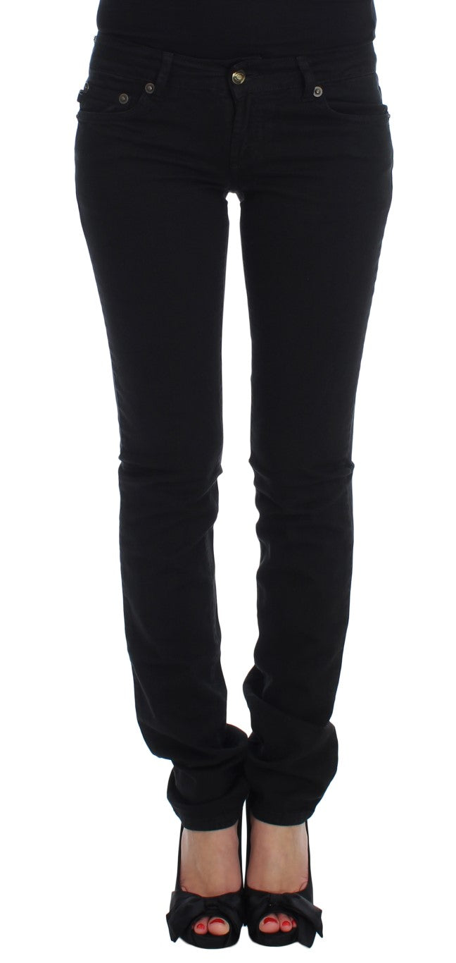 Cavalli Chic Slim Skinny Black Jeans