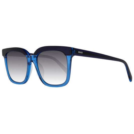 Emilio Pucci Chic Blue Square Gradient Sunglasses