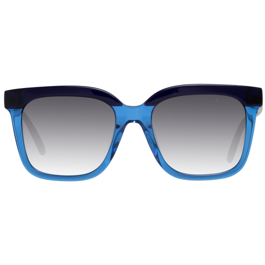 Emilio Pucci Chic Blue Square Gradient Sunglasses