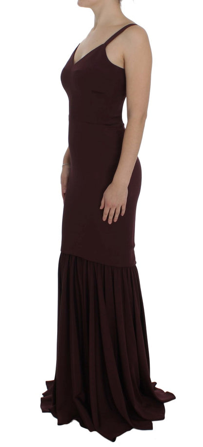 Dolce & Gabbana Elegant Bordeaux Sheath Dress