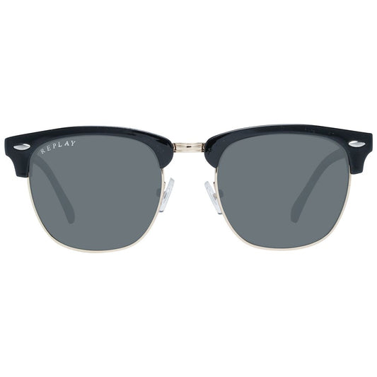 Replay Black Unisex Sunglasses