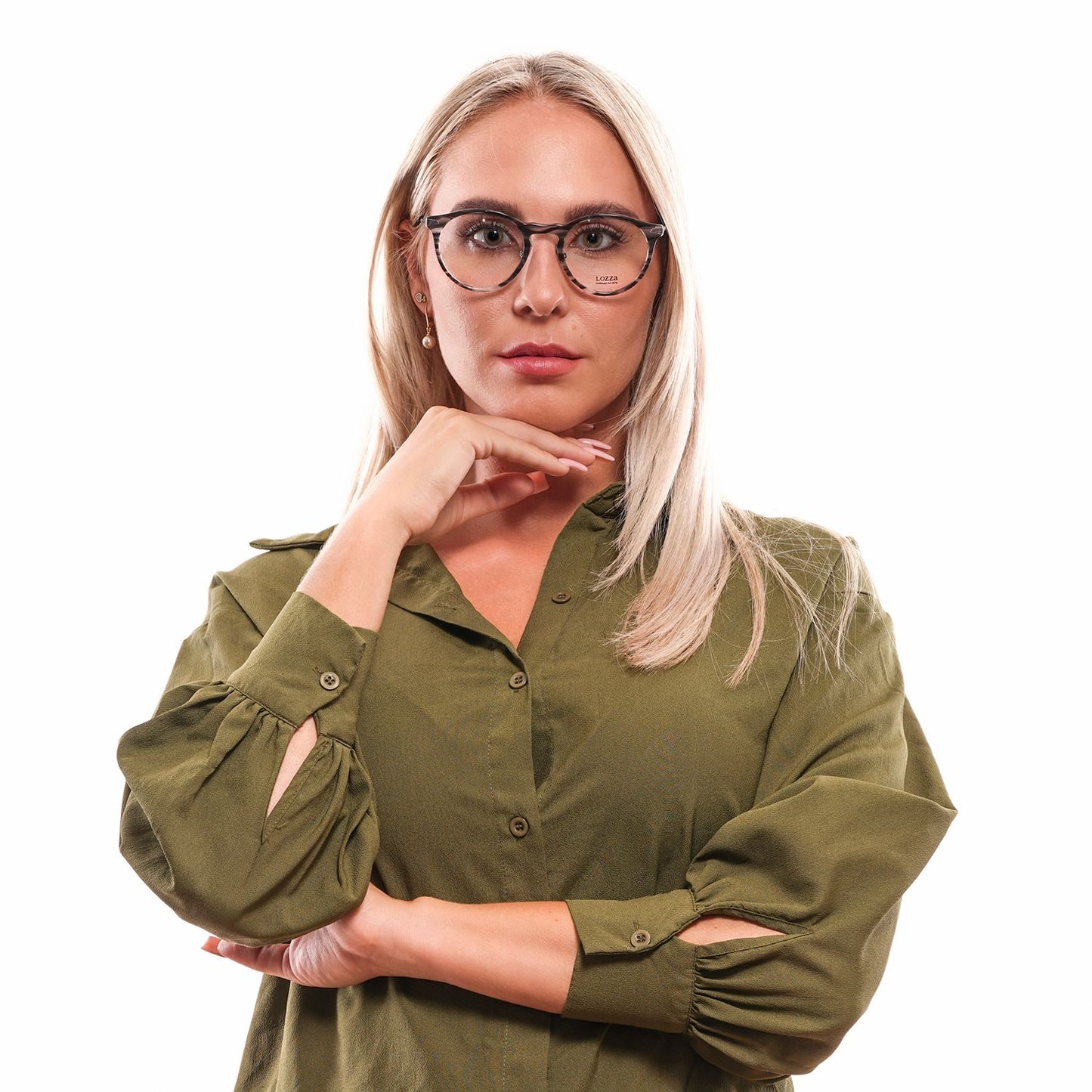 Lozza Gray Unisex Optical Frames