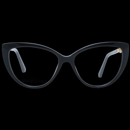 Swarovski Elegant Black Cat Eye Designer Eyeglasses