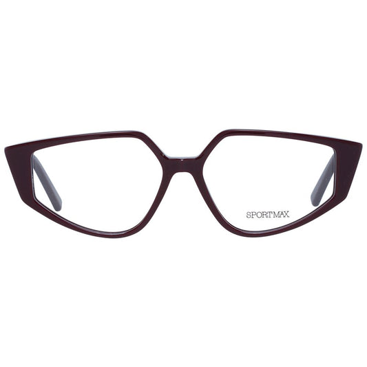 Sportmax Burgundy Women Optical Frames