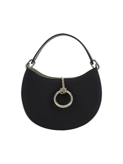 Chloé Elegant Black Calf Leather Shoulder Bag