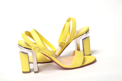 Christian Louboutin Citronnade/Nickel Tournikouna 55 Nappa Sandal