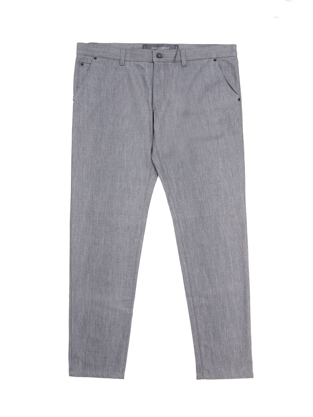 Dolce & Gabbana Elegant Grey Classic Fit Denim Jeans