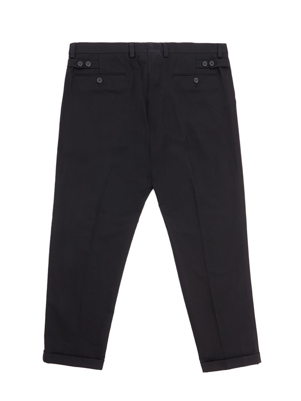 Dolce & Gabbana Svelte Black Cotton Chino Trousers