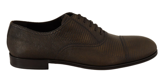 Dolce & Gabbana Elegant Shiny Leather Oxford Shoes