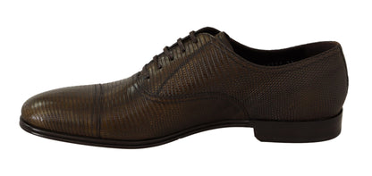 Dolce & Gabbana Elegant Shiny Leather Oxford Shoes