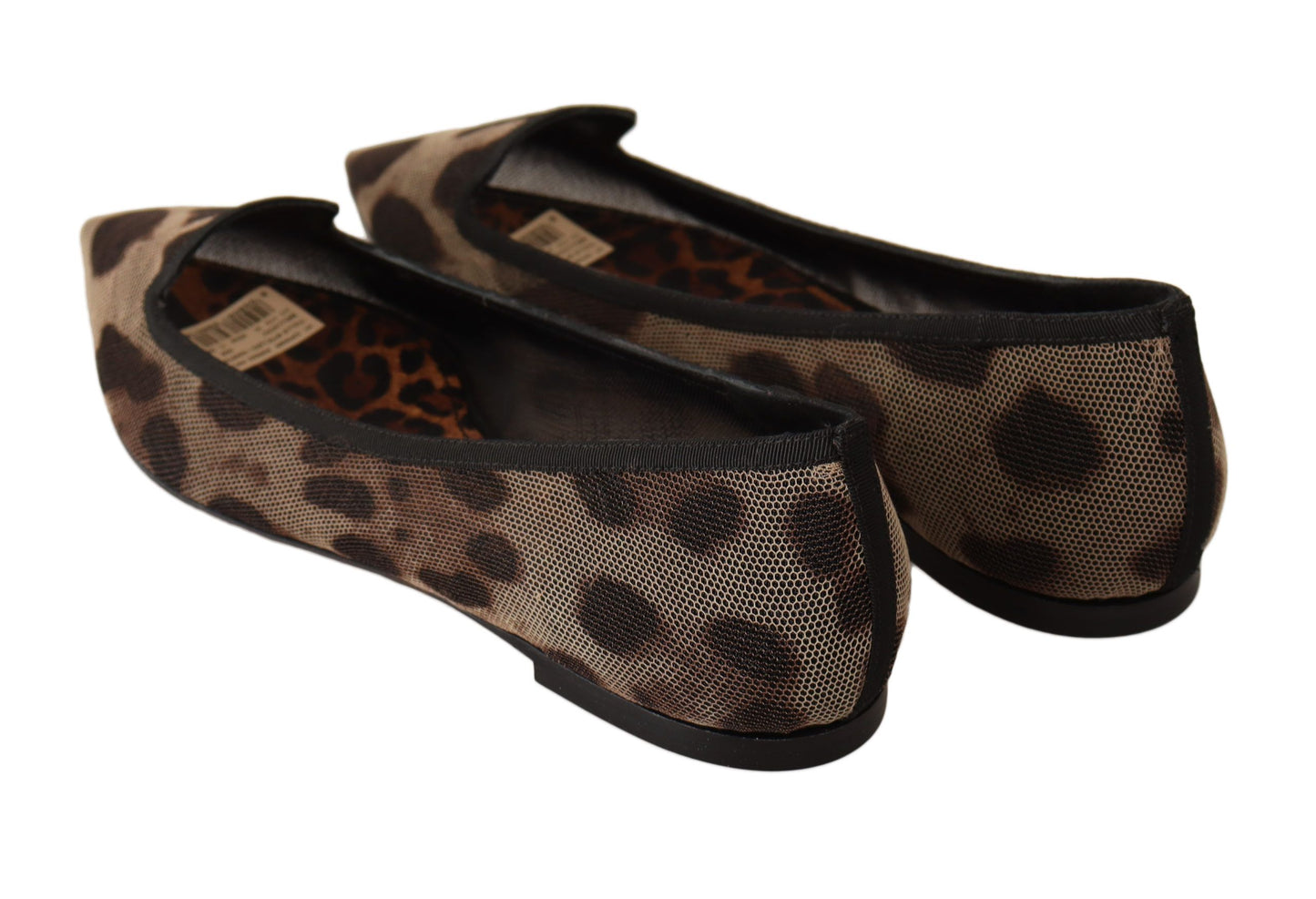 Dolce & Gabbana Elegant Leopard Print Flat Loafers