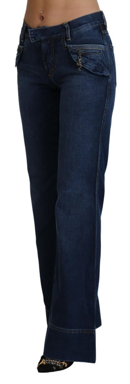 Just Cavalli Chic Flared Cotton Denim Jeans