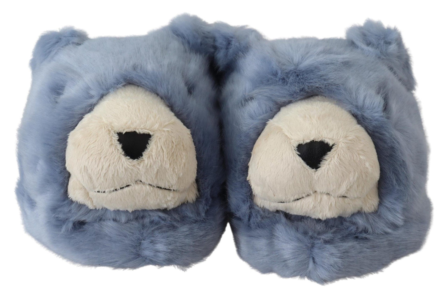 Dolce & Gabbana Blue Teddy Bear Slippers Sandals Shoes