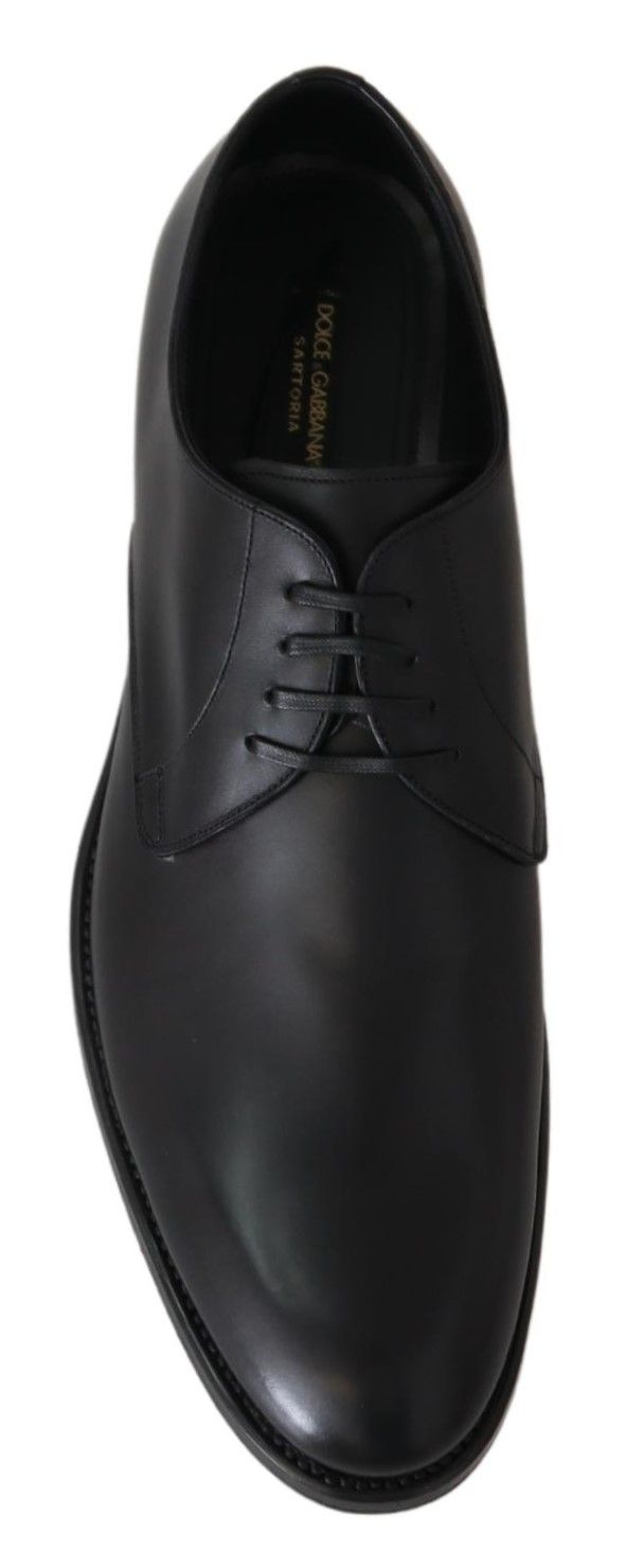 Dolce & Gabbana Black Leather SARTORIA Hand Made Shoes