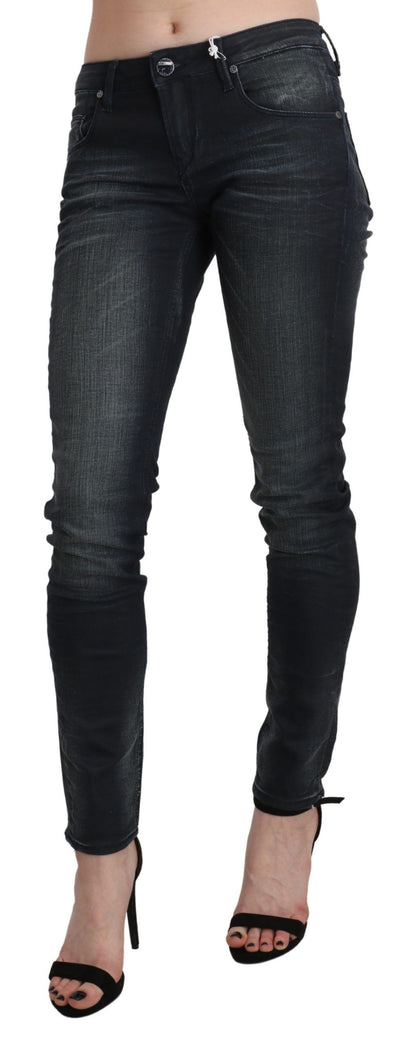 Acht Chic Blue Washed Skinny Denim Jeans