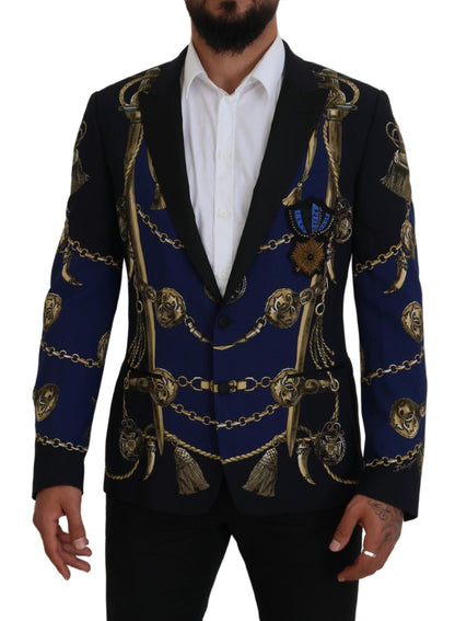 Dolce & Gabbana Elegant Multicolor Martini Blazer