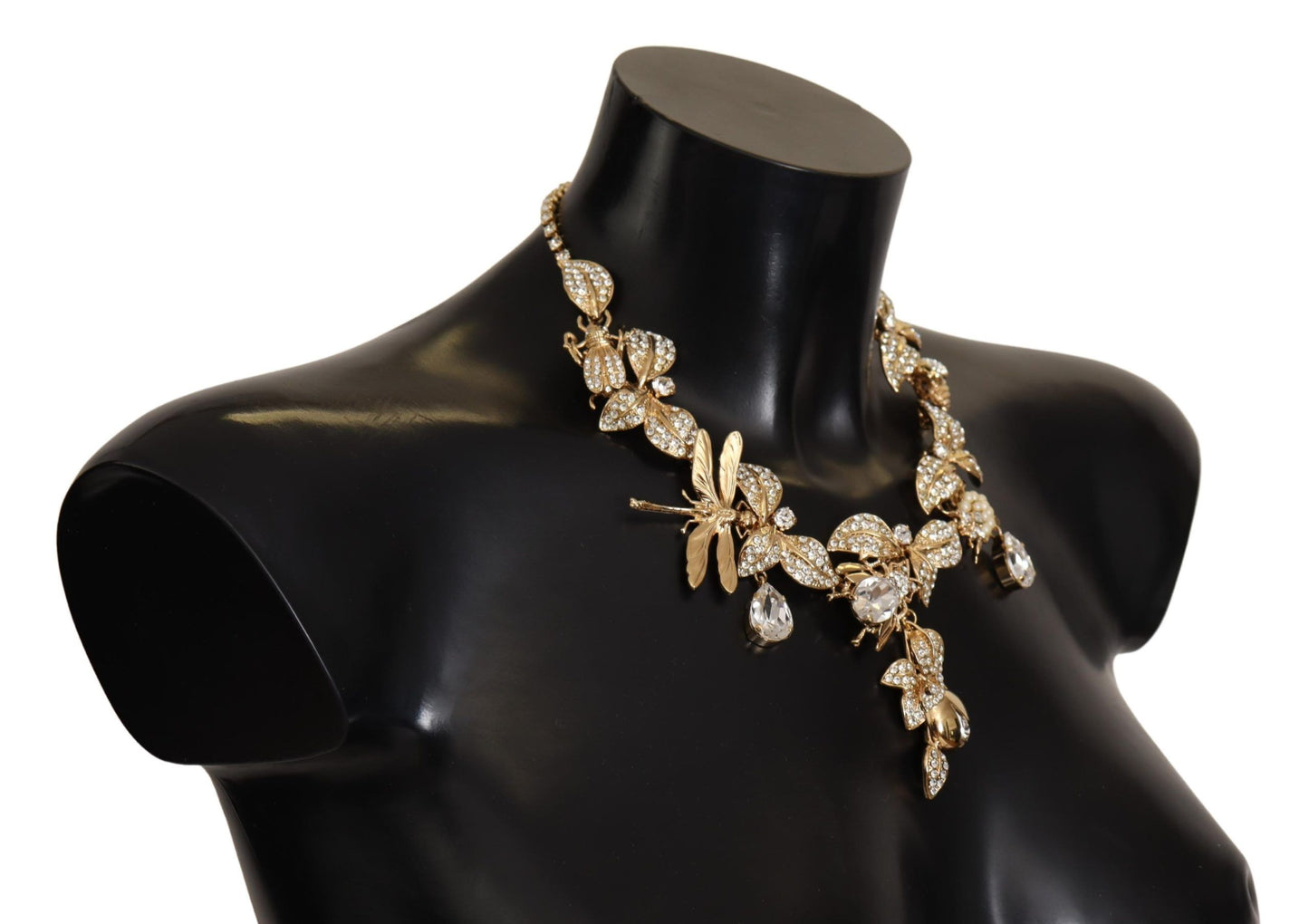 Dolce & Gabbana Elegant Sicily Floral Bug Statement Necklace