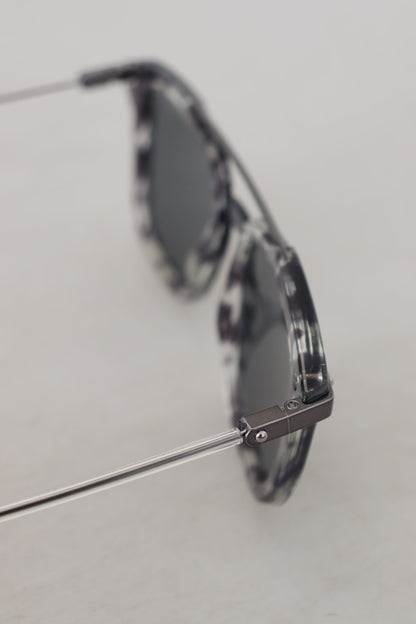 Dolce & Gabbana Stunning Grey Acetate Sunglasses