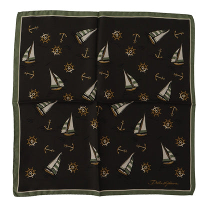 Dolce & Gabbana Multicolor Printed DG Logo Square Handkerchief