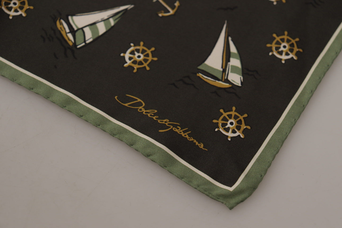 Dolce & Gabbana Multicolor Printed DG Logo Square Handkerchief